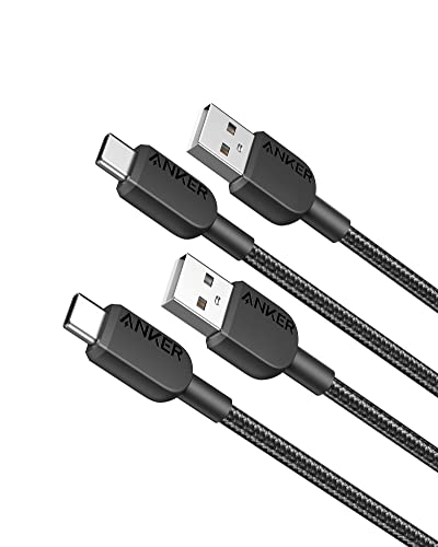 Anker USB C Cable, [2 Pack, 3ft] 310 USB A to USB C/USB A to Type C Charger Cable Fast Charging for Samsung Galaxy Note 10 Note 9/S10+ S10, LG V30 (USB 2.0, Black)