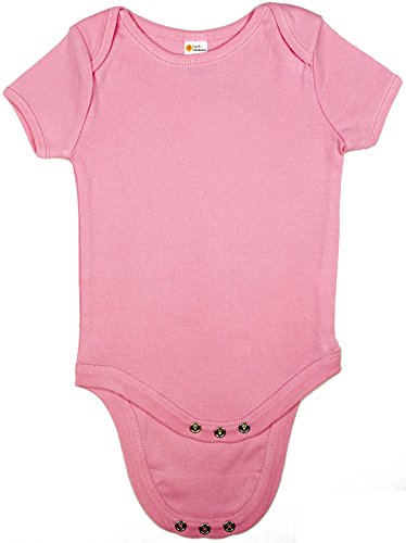 Earth Elements Baby Short Sleeve Bodysuit 12-18 Months Pink