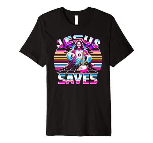 Jesus Saves Money, Christian Bank Employee Piggy Bank Premium T-Shirt