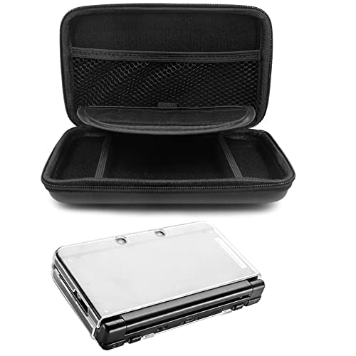Protective Carrying Case Compatible NEW 3DS XL, with Hard Cover and 2 pcs Screen Protectors, AFUNTA Hard Shell Travel Bag, Protective Films for Top and Bottom Screen