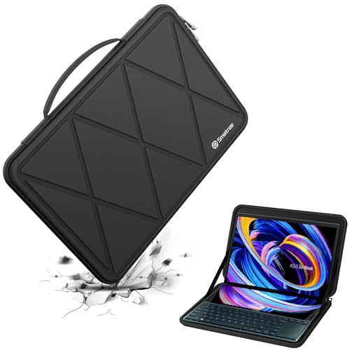 Smatree Hard EVA Protective Sleeve Case Compatible for 14 inch ASUS Zenbook Duo 14 (UX482), for 14inch ASUS Vivobook Flip 14 TP470/TM420 Water-Proof Sleeve (X8251)