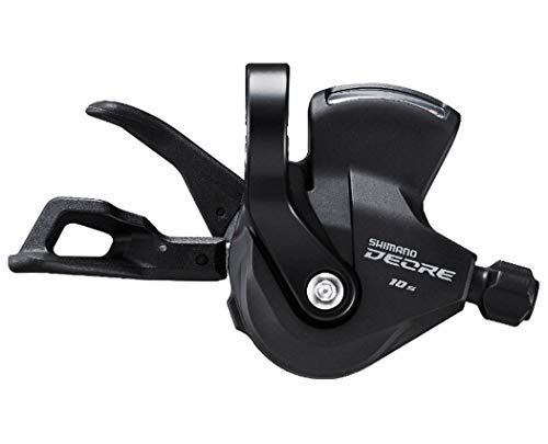 SHIMANO Deore SL-M4100-R Right Shift Lever - 10-Speed, RapidFire Plus, Optical Gear Display, Black