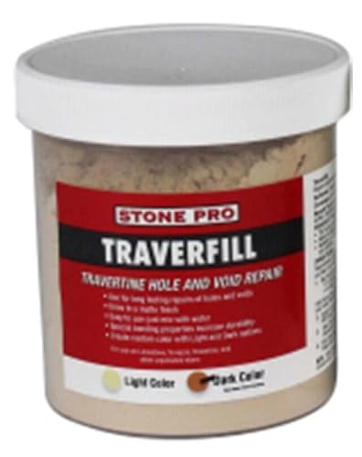 Stone Pro Traverfill - Travertine Hole and Void Repair - 1 Pound - Dark