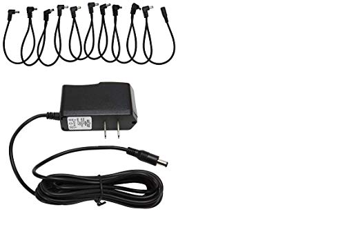 Pig Hog Power Kit - 9 Volt Effect Pedalboard Power Supply + 10 Spot Daisy Chain