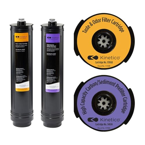 Kinetico K5, K2, VX, RX and KRO+ Replacement Cartridge set. (Part No 9306B Orange & 9461A Purple)
