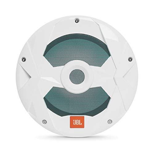 JBL - Marine Series 10” (250mm) audio multi-element subwoofer with RGB lighting 250W – White
