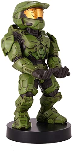 Exquisite Gaming: Halo: Master Chief - Mobile Phone & Gaming Controller Holder, Device Stand, Cable Guys, Xbox Licensed Figure, Green