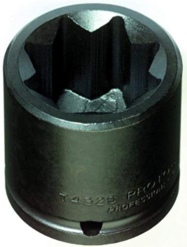 Stanley Proto J7424S 1/2' Drive Impact Socket, 3/4', 8 Point