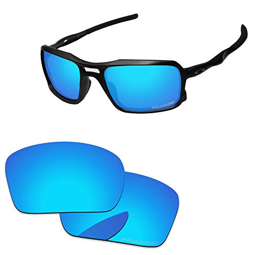 PapaViva Replacement Lenses for Oakley Triggerman OO9266 Sunglass Ice Blue - Polarized