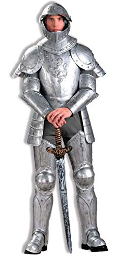Forum Knight In Shining Armor Complete Costume, Silver, One Size