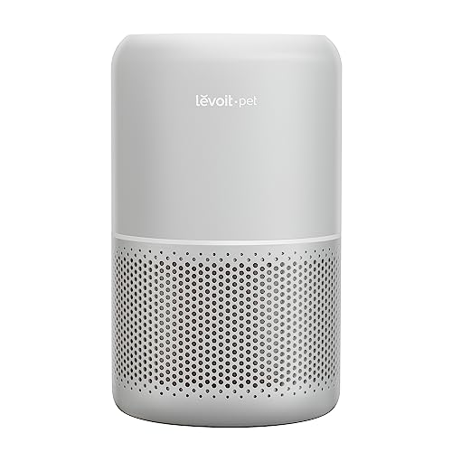 LEVOIT Air Purifiers for Pets in Home Large Room and Bedroom, Efficient Activated Carbon Filter for Hair Dander Odors, Captures Smoke, Dust, Mold, Pollen, Pet Lock, Sleep Mode, Core P350, Grey