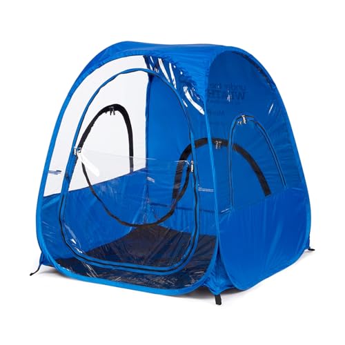 WeatherPod Deluxe Mini Pod – Pop-up Tent for Storage, Kids & Pets – The Original, Patented Weather Pod – Highly Water, Wind, Weather & Sun Resistant – Lightweight, Easy Open & Close – Royal Blue