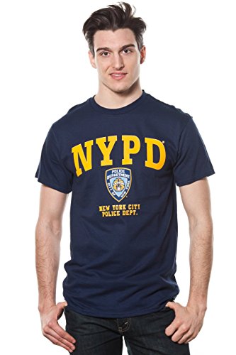 Adult Nypd Yellow Printed Tee (Large)