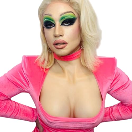 GOSHIMER Silicone Breast Fake Boobs Silicone Breastplate Fake Breasts Silicone Breast Forms For Crossdressers Drag Queen D Cup Silicone Filler Ivory