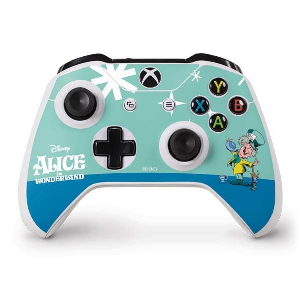 Skinit Decal Gaming Skin Compatible with Xbox One S Controller - Officially Licensed Disney Alice in Wonderland Mad Hatter Tea Party Design