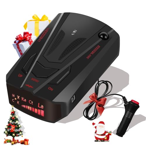 Newly Driving Aids V7 Radar/Detector for Cars, with City/Highway Mode, Long Range Tracking, Led Display, Ideal Gift for Cars (Black)