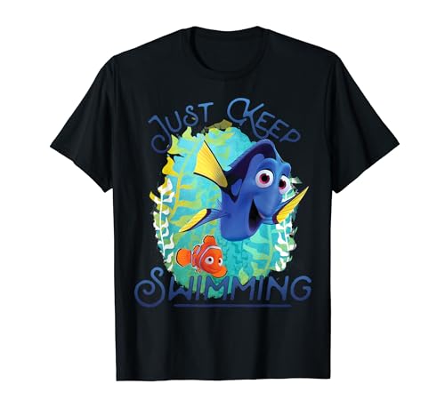 Disney Pixar Finding Dory Just Keep Swimming Ocean Logo T-Shirt