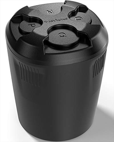 JOYTUTUS Coin Holder for Car, High Capacity Coin Holder, Universal Car Coin Holder for Cup Holder, Change Holder Fit for Most Car Trucks Accessories, Sort Penny, Quarter, Dime, Nickels (Black)