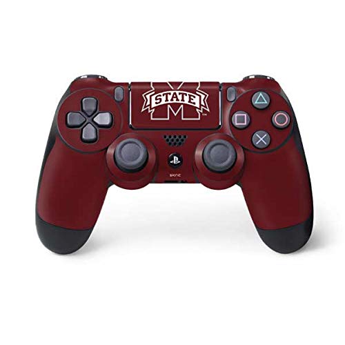 Skinit Decal Gaming Skin for PS4 Controller - Officially Licensed College Mississippi State Logo Design