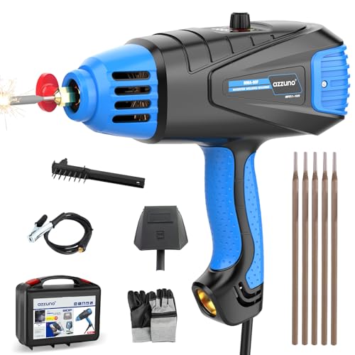 AZZUNO Handheld Welding Machine, Portable ARC Welder Gun 110V, Stick Welder Machine with IGBT Inverter, Small MMA Welding Machine for Metal Fits for 1/16''-1/8'' Welding Rods (Handheld 90A)