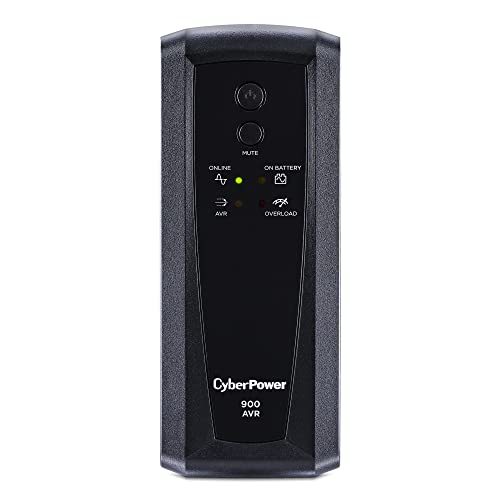 CyberPower CP900AVR AVR UPS System, 900VA/560W, 10 Outlets, Mini-Tower
