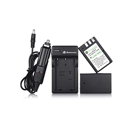 Powerextra EN-EL9 Battery and Charger Compatible with Nikon EN-EL9 EN-EL9a Battery and NikonD40 D40x D60 D3000 D5000 Cameras