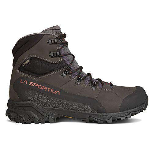 La Sportiva Mens Nucleo High II GTX Hiking Boots, Carbon/Chili, 12
