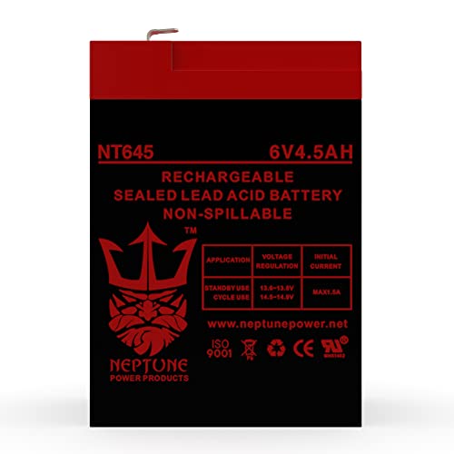 Neptune Replacement Emergency Lighting Battery for Carpenter Watchman 610518 (6v 5ah) 6V 4.5Ah SLA