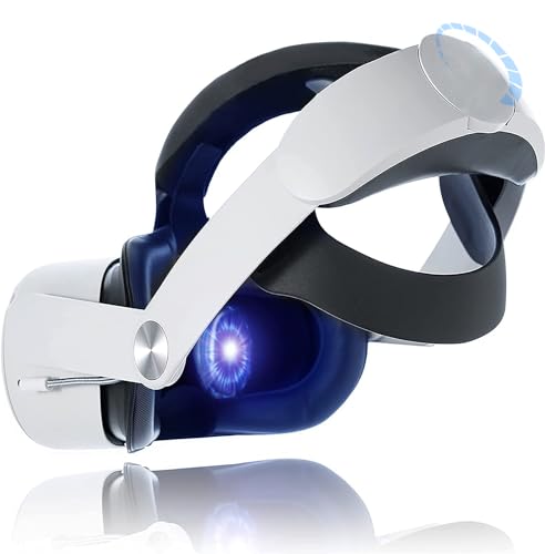 Uniplay Head Strap for Quest 2 Battery Pack 10000mAh VR Elite Strap VR Accessories VR Adjustable Head Strap 6-8Hours Enhanced Support Breathable Memory Foam for VR Headset