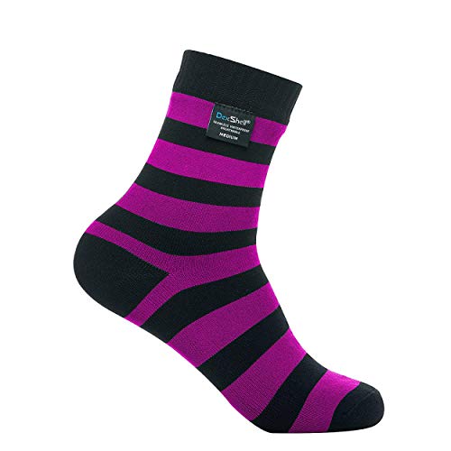 Dexshell Ultralite Bamboo Sock - Pink Stripe - L