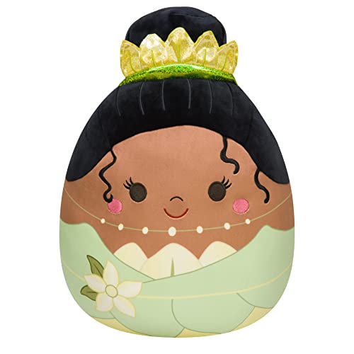 Squishmallows Disney 14-Inch Tiana - Add Anna to Your Squad, Ultrasoft Stuffed Animal Large Plush, Official Kellytoy