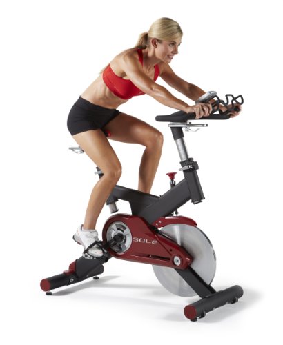 SOLE Fitness SB700 2020 Model Light Upright Indoor Stationary Bike, Home and Gym Exercise Equipment, Smooth and Quiet, Versatile for Any Workout, Bluetooth and USB Compatible