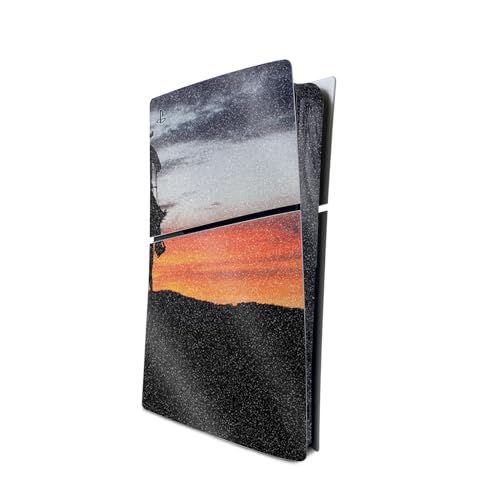 MightySkins Glossy Glitter Skin Compatible with Playstation 5 Slim Digital Edition Console Only - Lone Rider | Protective, Durable High-Gloss Glitter Finish | Easy to Apply | Made in The USA