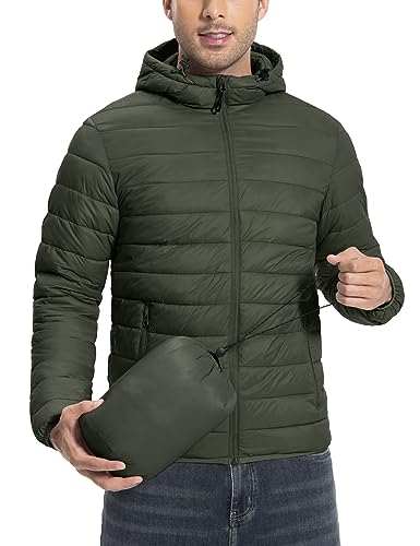Pioneer Camp coats for men Water-Resistant packable down jacket winter gear running jacket for men