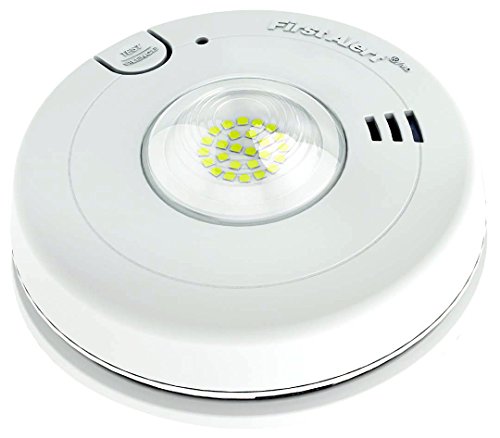 First Alert BRK 7020BSL Hardwired Hearing Impaired Smoke Detector with LED Strobe Light , white