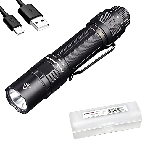 Fenix PD36 TAC Tactical Flashlight, 3000 Lumen USB-C Rechargeable, with LumenTac Organizer