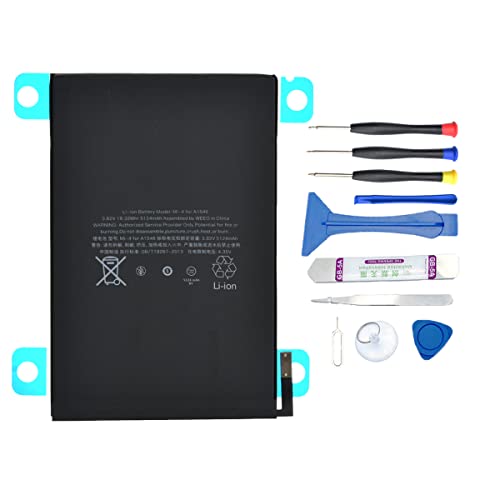Pinsinholy A1546 Battery Compatible with iPad Mini 4 A1538 A1550 with Installation Tools 3.82V 5124mAh 19.32Whr