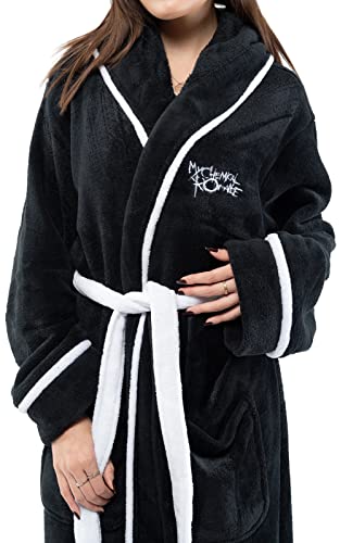 My Chemical Romance Bathrobe The Black Parade Band Logo Official Black Unisex Size M