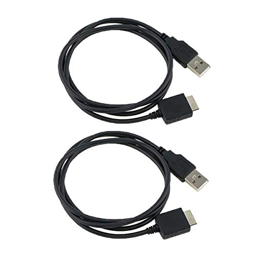 YICHUMY 2 Packs! Replacement USB Data Cable Cord for Sony Walkman Charger Cord NWZ-A15 NWZ-A17 MP3 Player Sony Walkman Charger NWZ S544 S545 Sony MP3 Player Charger Cord