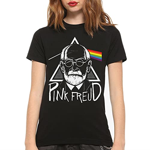 Pink Freud Rock T-Shirt, Sigmund Freud Shirt, Women's Tee (M)