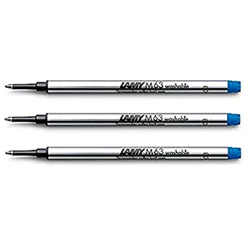 Lamy 3 x M63 Rollerball Refill Blue (DB18560)