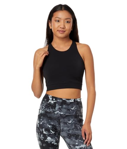 Smartwool Women's Active Merino Wool Crop Bra (Slim Fit), Black, Large