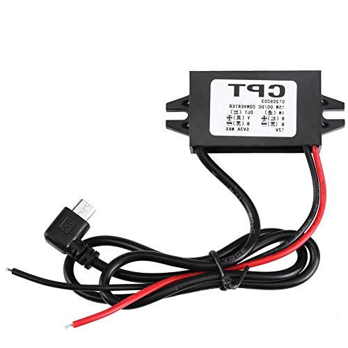 Dc to Dc 12V to 5V 3A Power Converter Micro USB Adapter Waterproof Voltage Step Down Connector Regulator Power Supply Module Buck Converter