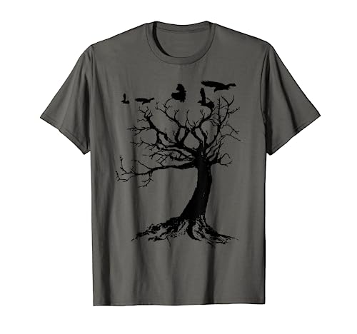 Gothic Raven Tree Shirt Gothic tshirt