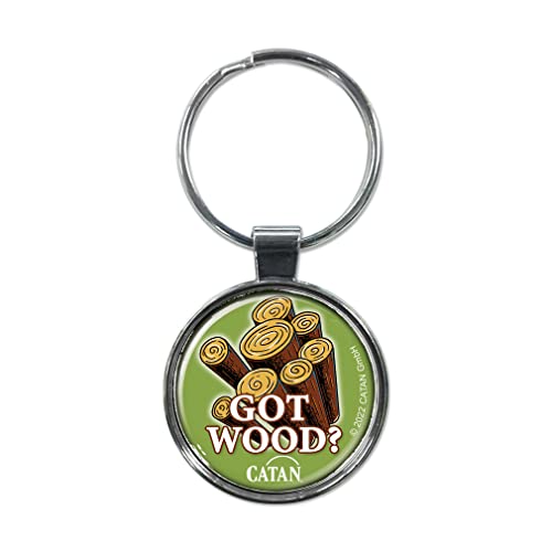 Ata-Boy Catan Catan Got Wood? 1.5' Fob Keychain for Keys, Backpack Pulls and More