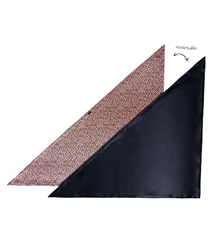 SLIP Silk Pure Silk Hair Wrap - Wild Leopard - Reversible Silk Hair Wrap Designed to Maintain Hairstyle - May Prevent Friction, Tangles and Curls - Non-Adjustable, One Size Fits All