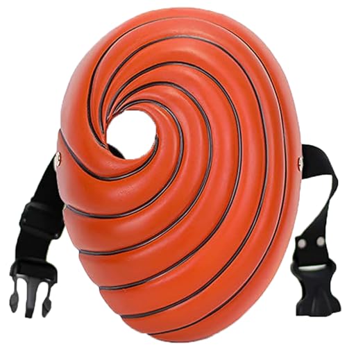 YYMayLsh Tobi Obito LED Cosplay Plastic Mask Halloween Costume Props Christmas Gift for Adult Masquerade Party