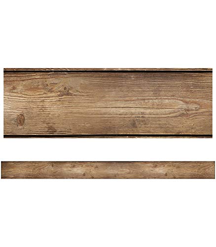 Schoolgirl Style Woodland Whimsy Straight Border-12 Rustic, Wood Motif Border Strips for Bulletin Boards, Desks, Lockers, Homeschool or Classroom Decor (36 ft)