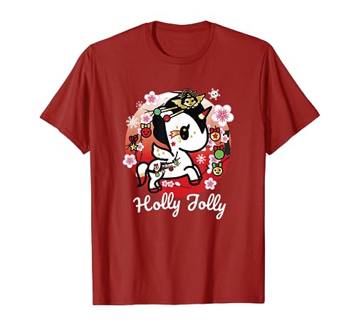 Tokidoki Christmas Holly Jolly Unicorno Spirit Cute Portrait T-Shirt