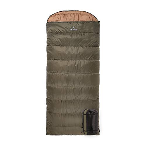 TETON Celsius Regular, 0 Degree Sleeping Bag, All Weather Bag for Adults and Kids Camping Made Easy and Warm Compression Sack Included